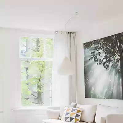 Lightswing Deckenschiene 1-flammig in Weiß Matt, Länge: 90 cm - Bild 1