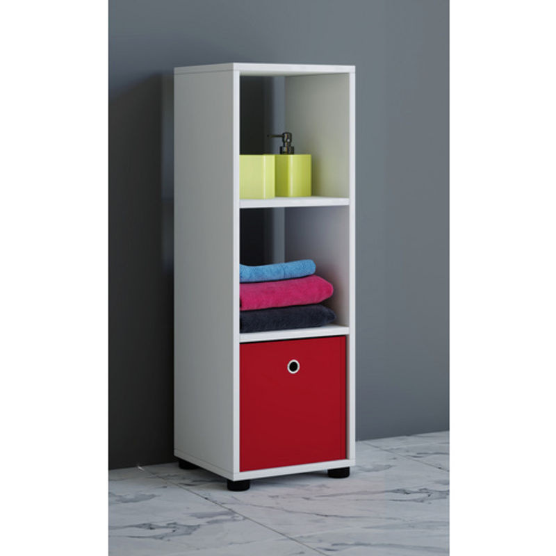 VCM Regal Benas aus Holzwerkstoff in Weiss, B/H/T: 30 x 93 x 31 cm - Bild 3