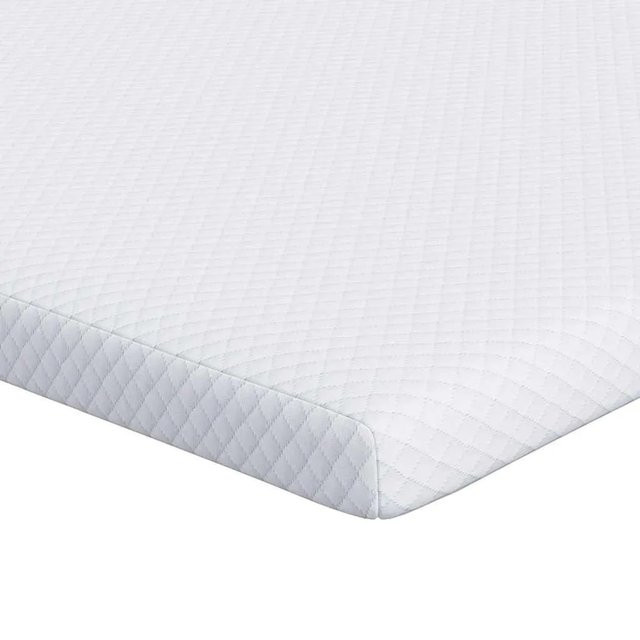 vidaXL Matratzenauflage aus Jacquard-Stoff in Weiß B: 70 cm, L: 200 cm - Bild 1
