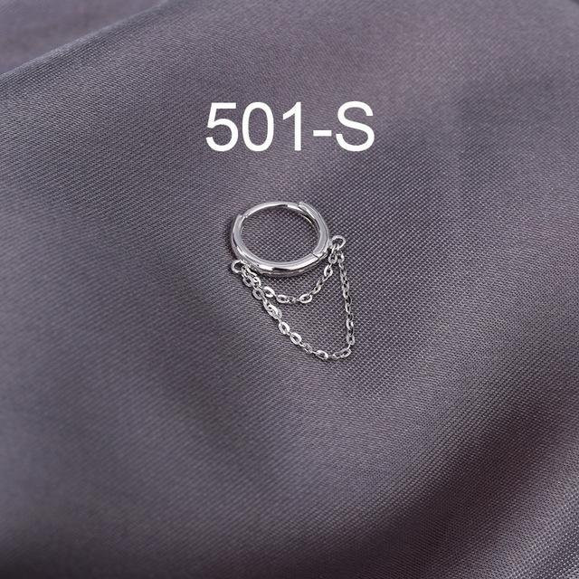 Creolen S925 Sterling Silber, Quasten, Huggie, Unisex - Bild 1