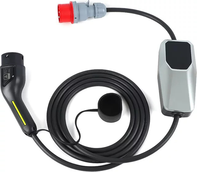 ANDAIIC Wallbox EV-Ladegerät Typ 2 mit 22 kW und 32 A, 3 Phasen, Schnellladung für Elektroautos, Farbe: Rot - Bild 1