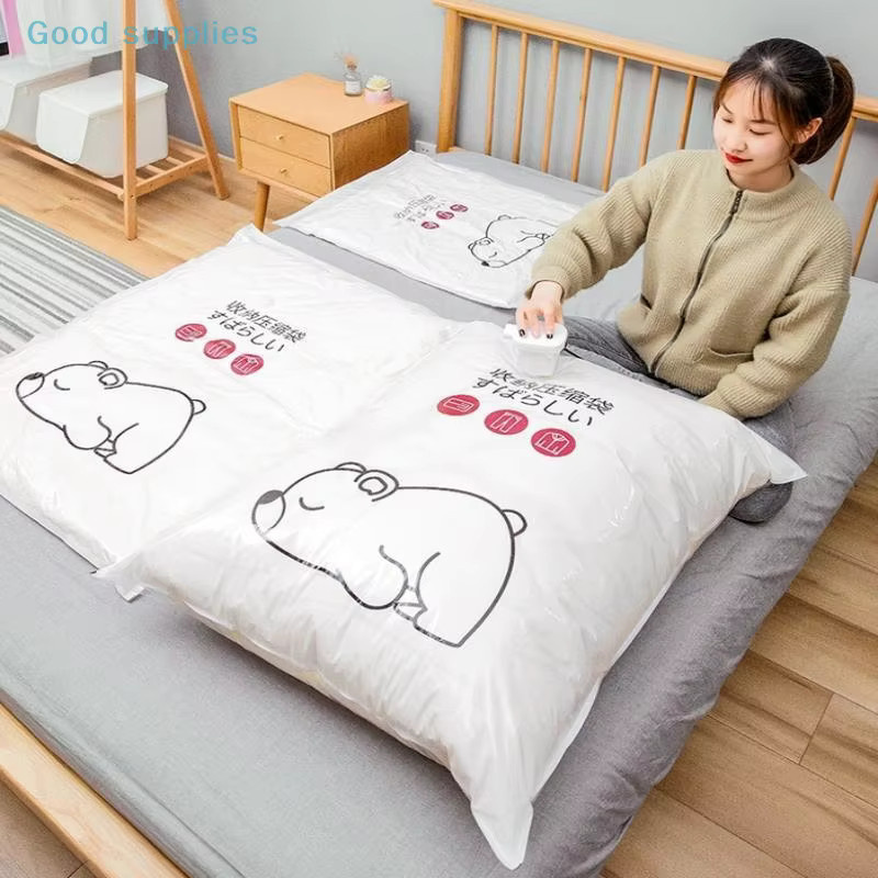 Thiened Vakuumbeutel zur Luftentfernung für Kleidung und Quilts zur platzsparenden Lagerung - Bild 4