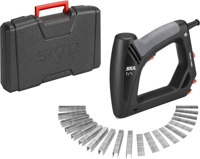 Skil Tacker 8200 AC Klammergerät und Nagler in Schwarz mit einer maximalen Klammer- und Nagellänge von 16 mm - Bild 1