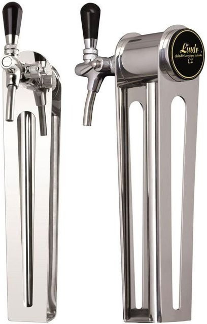 Bierzapfsäule Naked One von ich-zapfe.de, 1-leitig, Grau/Silber - Bild 1