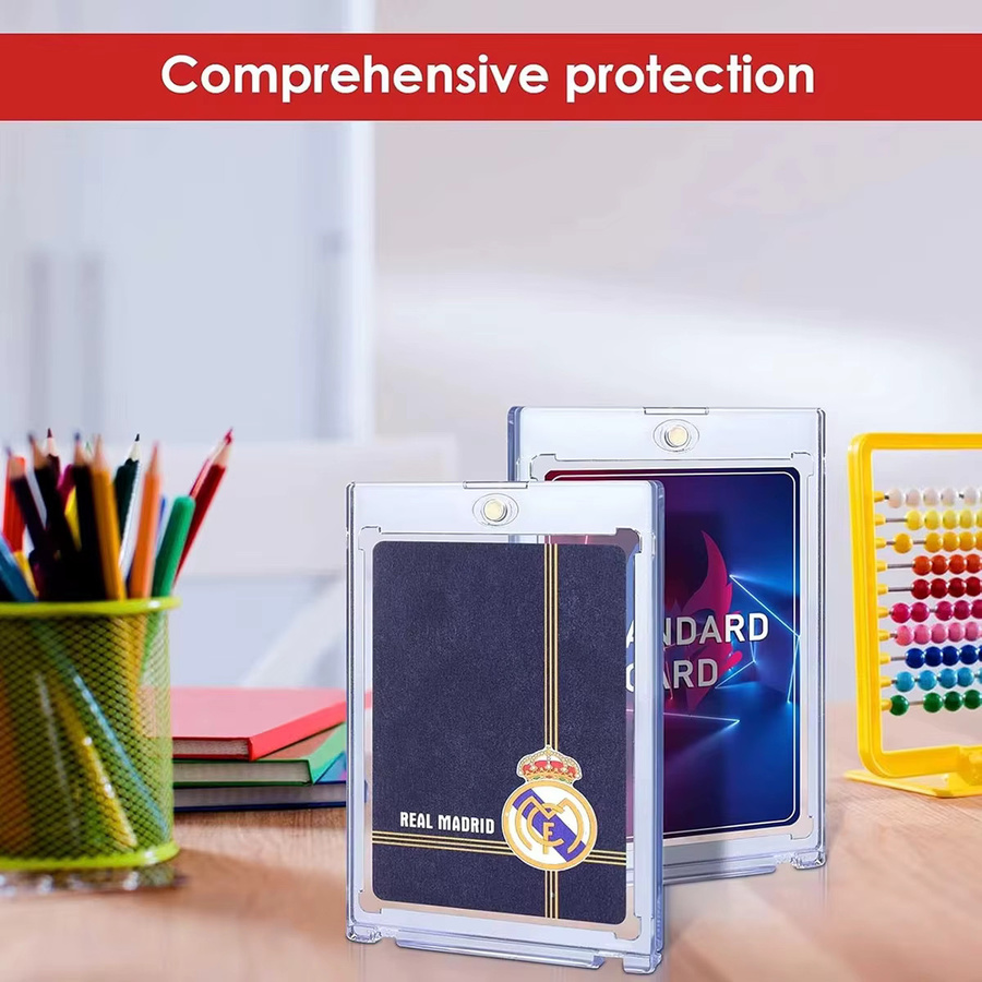 10 Stück Magnetische Kartenhalter 35PT Hartschalen-Schutzhüllen für Kpop Idol Fotokarten und Trading Cards in Transparent - Bild 3