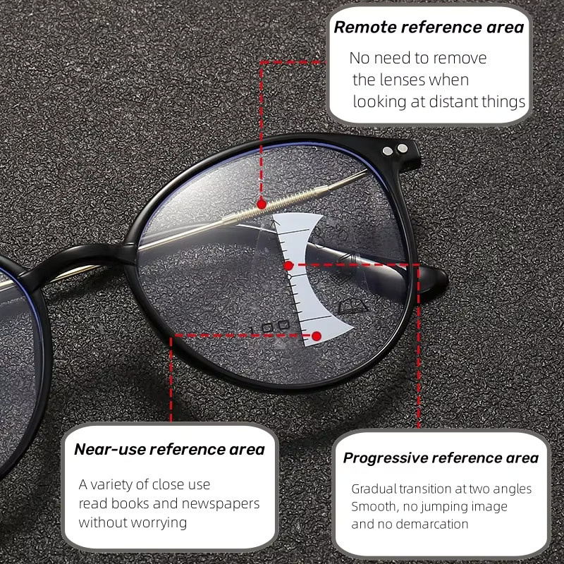 SNQP Lesebrille, Unisex, rund, Vollrand, schwarz, photochrom - Bild 1