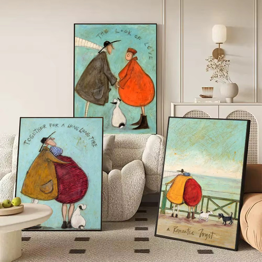 Sam Toft Abstraktes Kunstposter in Schwarz und Mehrfarbig als moderne Wanddekoration aus Papier - Bild 2
