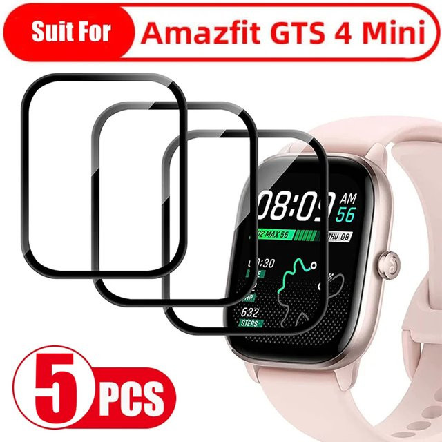 Displayschutzfolie Amazfit GTS4 Mini, transparent, Silikon - Bild 1