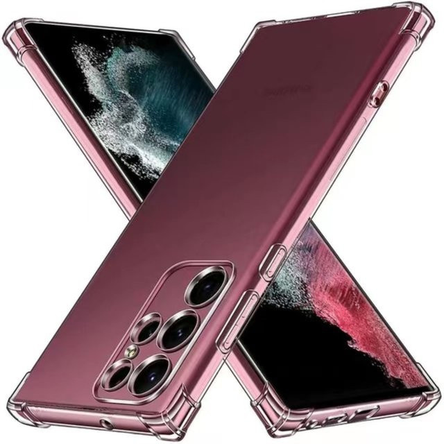 Stoßfeste Silikonhülle für Samsung Galaxy S25 Ultra S24 S23 S22 S21 S20 FE S10 S9 S8 Plus in Transparent - Bild 1