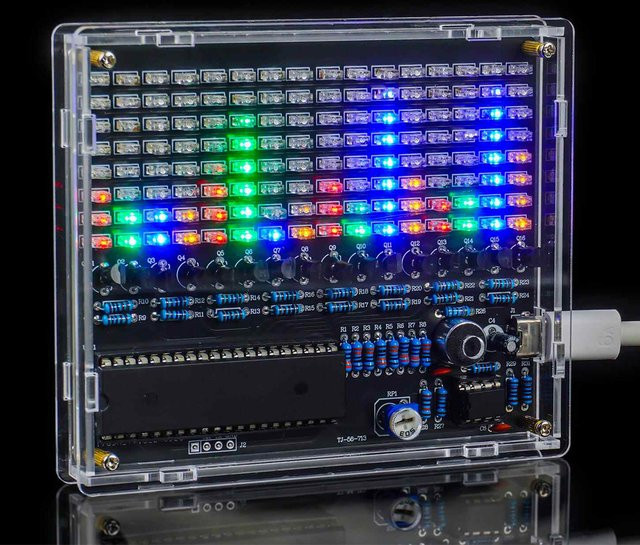 DIY LED Löten Kit RGB Sound-Control Melodie Lampe mit Spektrum Display für dein Elektronik-Projekt - Bild 1