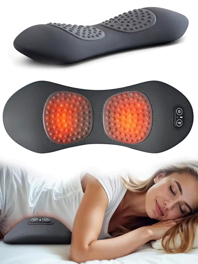 vilnason Elektrisches Taillenmassage-Kissen, Schwarz - Bild 6