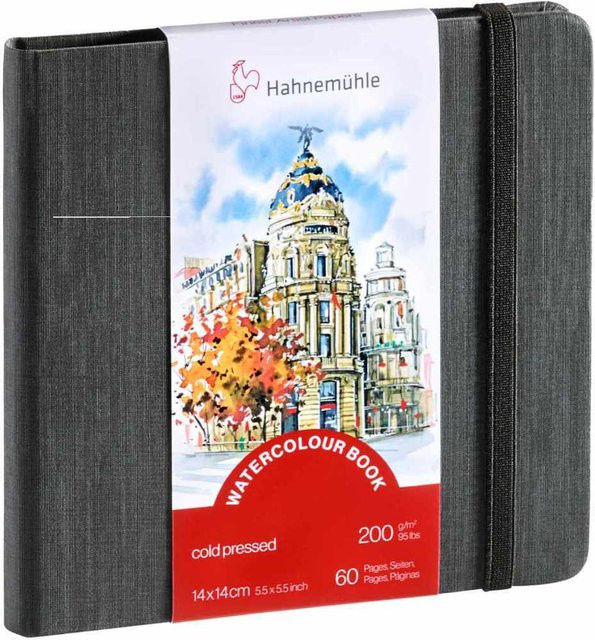 Hahnemühle Watercolour Book naturweiß 200 g/m², 30 Blatt, B x H: 14 x 14 cm - Bild 1