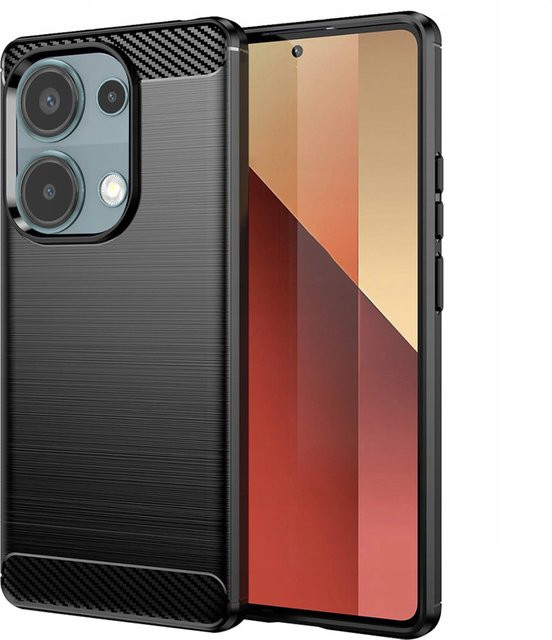 Techsuit Schutzhülle für Xiaomi Redmi Note 13 Pro 4G und Poco M6 Pro 4G in Carbon-Optik, Schwarz - Bild 1