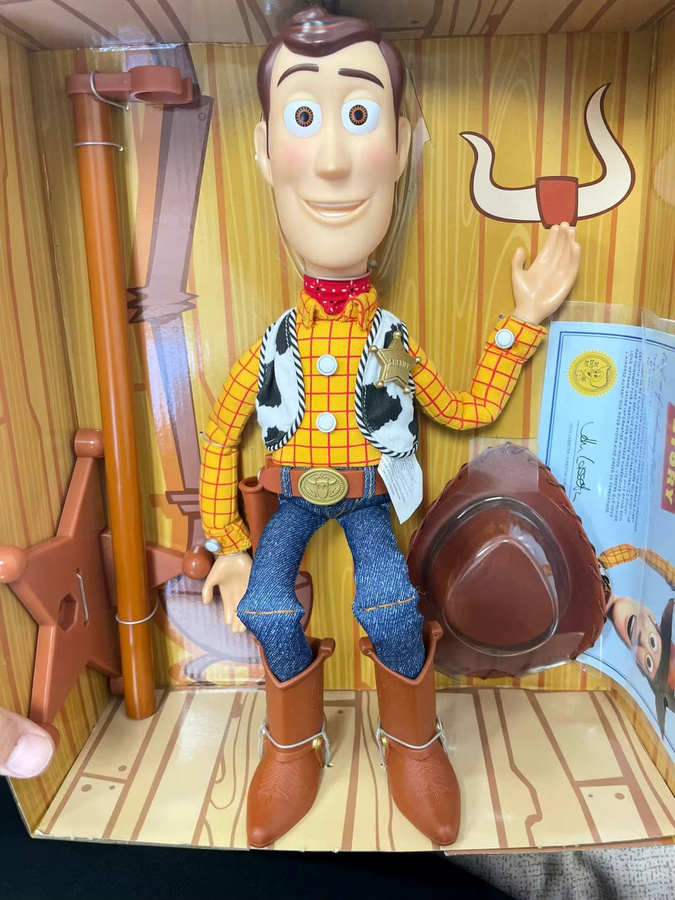 Disney Toy Story Woody-Actionfigur, Charakterpuppe, 40 cm, mit englischem Sound - Bild 3