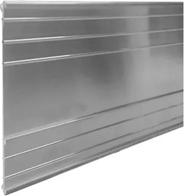 Green-Split Aluminium Rasenkanten Beeteinfassung in Silber und Grün, 10er Set, Höhe: 24 cm, Länge: 1 m - Bild 1