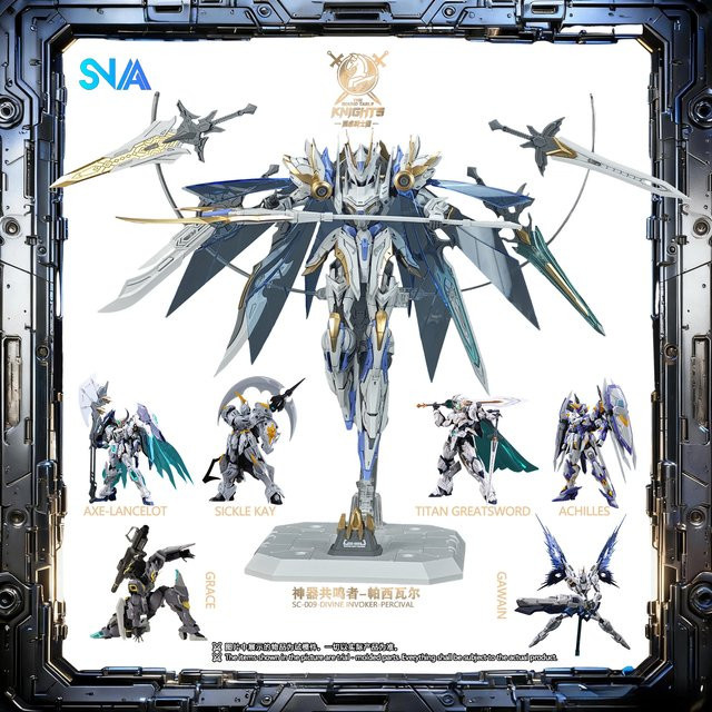 SNAA Knights of The Round Table Percival/Lancelot, Mecha Montagemodell, 1:144 - Bild 1