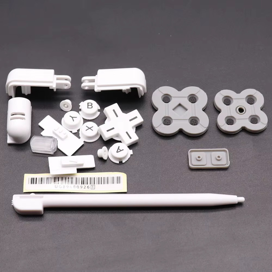 TingDong Ersatz-Tastenset für Nintendo DS Lite NDSL inklusive ABXY-Tasten, Kreuztasten, D-Pad, leitfähigem Gummi und Touchscreen-Stift - Bild 2