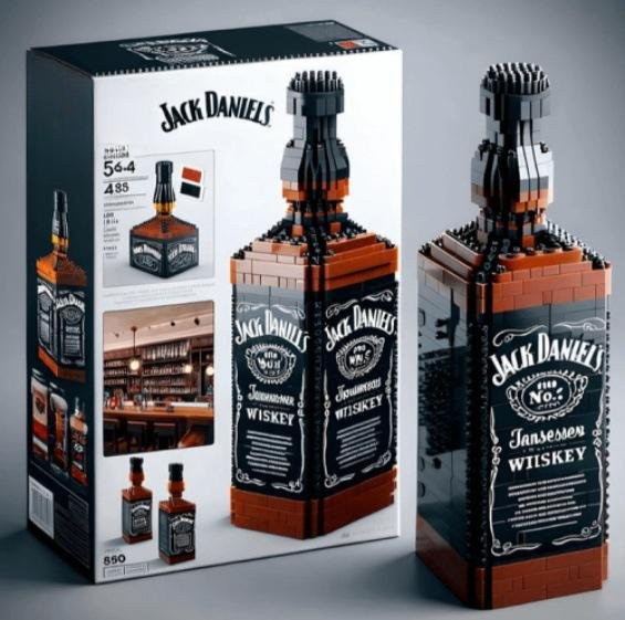 Jack Daniels Weinflasche, Bausteine Set, ab 14 Jahren - Bild 1