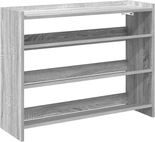 vidaXL Schuhregal Grau Sonoma aus Holzwerkstoff B/T/H: 80 x 25 x 62 cm - Bild 1