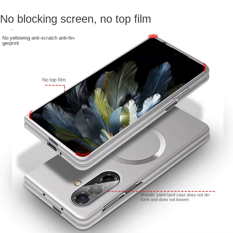 Slim MagSafe Magnethülle für Samsung Galaxy Z Fold 7, Z Fold Special SE, Z Fold 6, 5 und 4 in Grün mit Kamera-Schutz - Bild 4