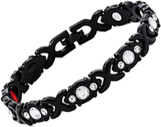 Got Now Magnetarmband, Kleeblatt, Zinklegierung, Diamant, Zirkonia, Damen - Bild 1
