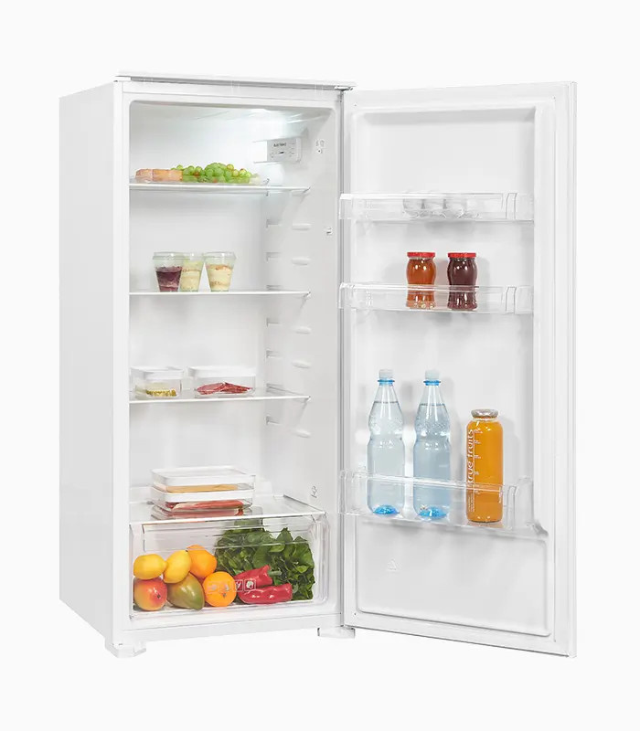 Exquisit EKS201-V-E-040F Einbau Vollraumkühlschrank in Weiß mit LED-Innenbeleuchtung und Super-Cooling Funktion - Bild 1