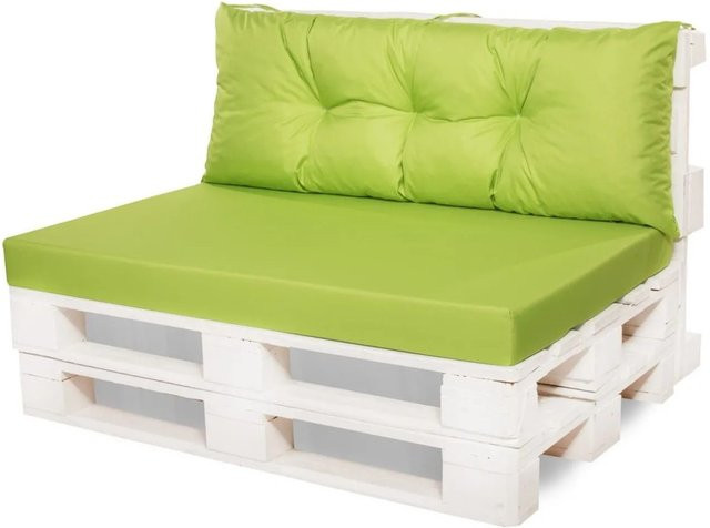 Setgarden Mix Palettenkissen Set in Lemon mit Sitzkissen und Rückenkissen, B/T/H: 120 x 80 x 10 cm und 120 x 40 cm - Bild 1