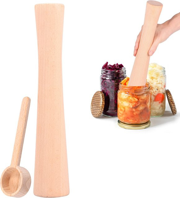 Willstar Holzgemüse-Gärungsstampfer aus Holz, Höhe: 30,5 cm - Bild 1