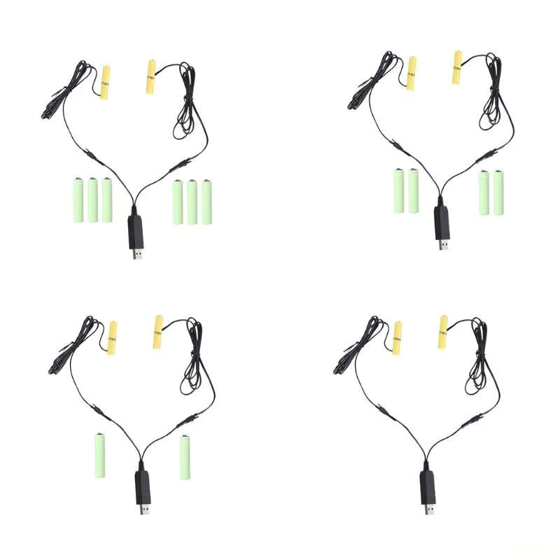 B03F USB Dual-AAA-Batterie-Eliminator zur Ersetzung von 1 bis 4 AAA-Batterien für 1,5 V, 3 V, 4,5 V und 6 V - Bild 1
