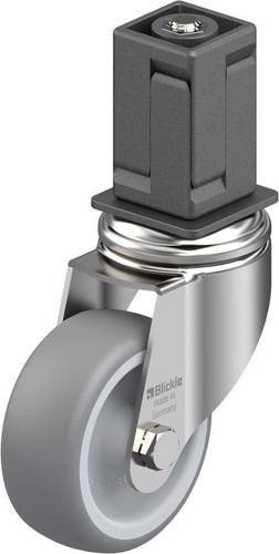 Blickle Edelstahl-Apparate-Lenkrolle LKRXA-TPA 80G-11-EXV18 in Silber, Rad-Durchmesser: 80 mm, Tragfähigkeit: 100 kg - Bild 1