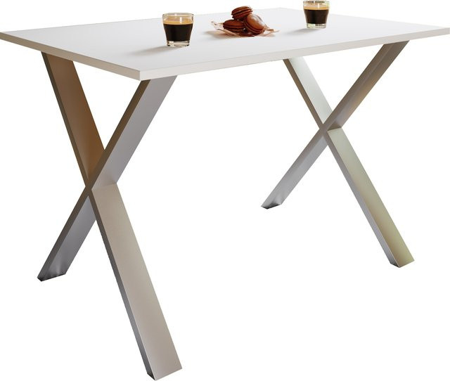 VCM Esstisch Xona X aus Holz mit Holzstruktur-Nachbildung, Rechteckig, H x B x T: 76 x 110 x 50 cm - Bild 1