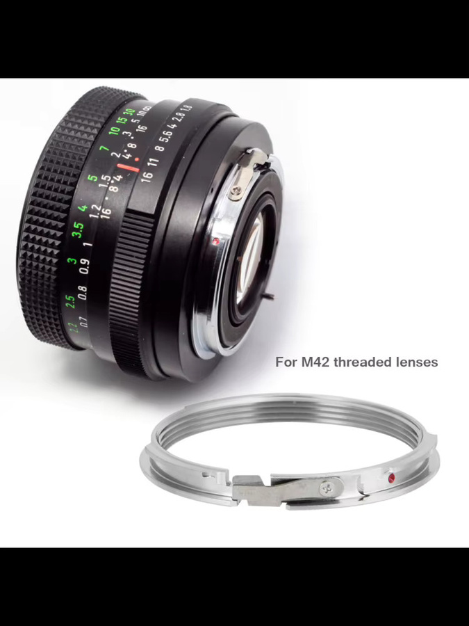 M42-PK Fokus-Adapter für Pentax PK K-Mount in Silber - Bild 3