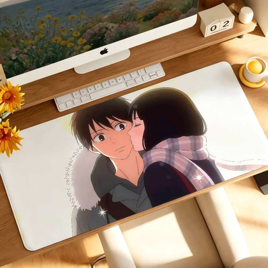 Bilibili Anime Kimi Ni Todoke Gaming-Mauspad in Multicolour, rutschfeste Schreibtischunterlage mit genähtem Rand für Computer und Tastatur - Bild 4