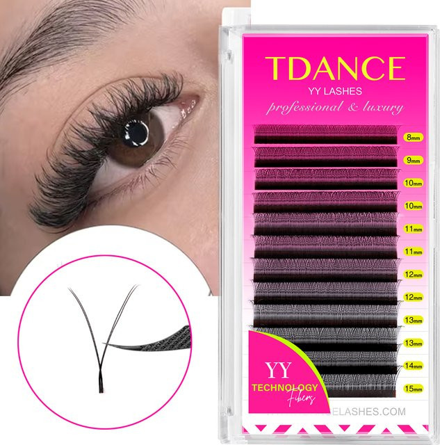 TDANCE Wimpernverlängerungen Faux Mink, 8-15 mm, 2D, Unisex - Bild 1