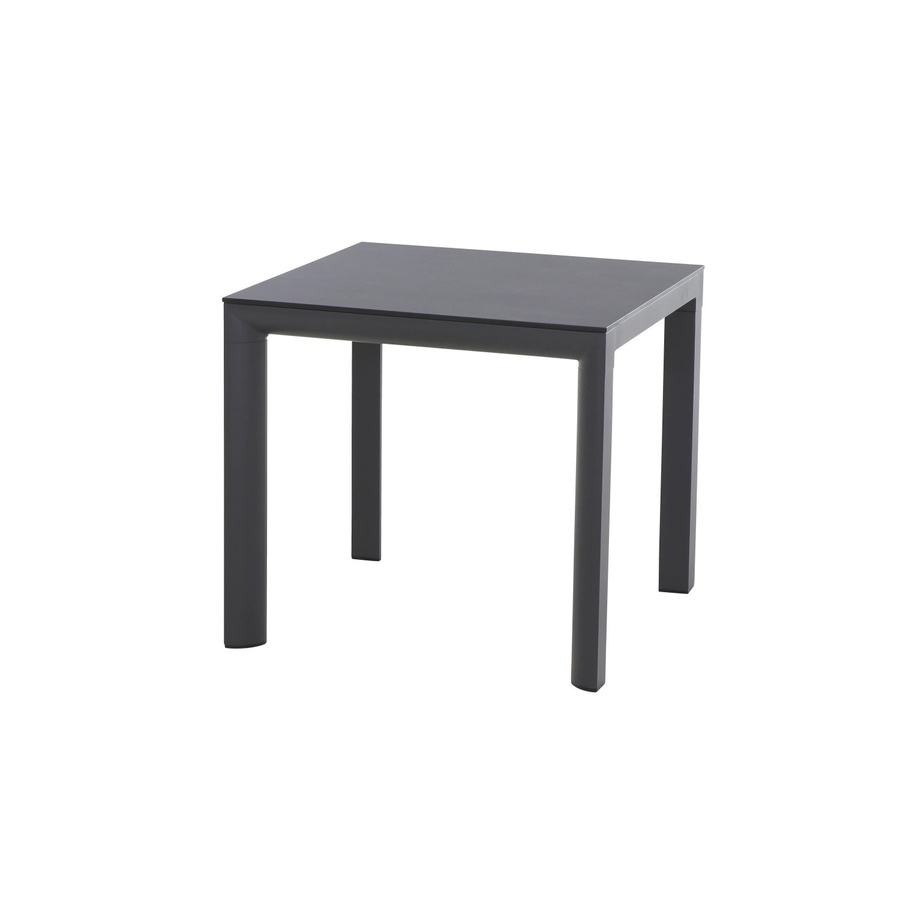 Siena Garden Gartentisch Silva Rechteckig HPL Anthrazit Matt B/T: 80 x 80 cm - Bild 2