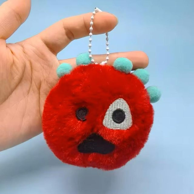 Schlüsselanhänger Cortisball Flauschiges Monster Plüsch, Unisex - Bild 1
