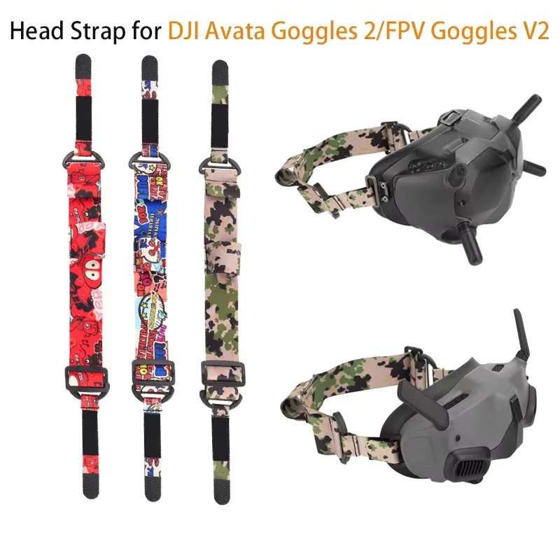 Verstellbares Kopfband für DJI Avata Goggles 2 und FPV Goggles V2 in Grün/Mehrfarbig - Bild 6