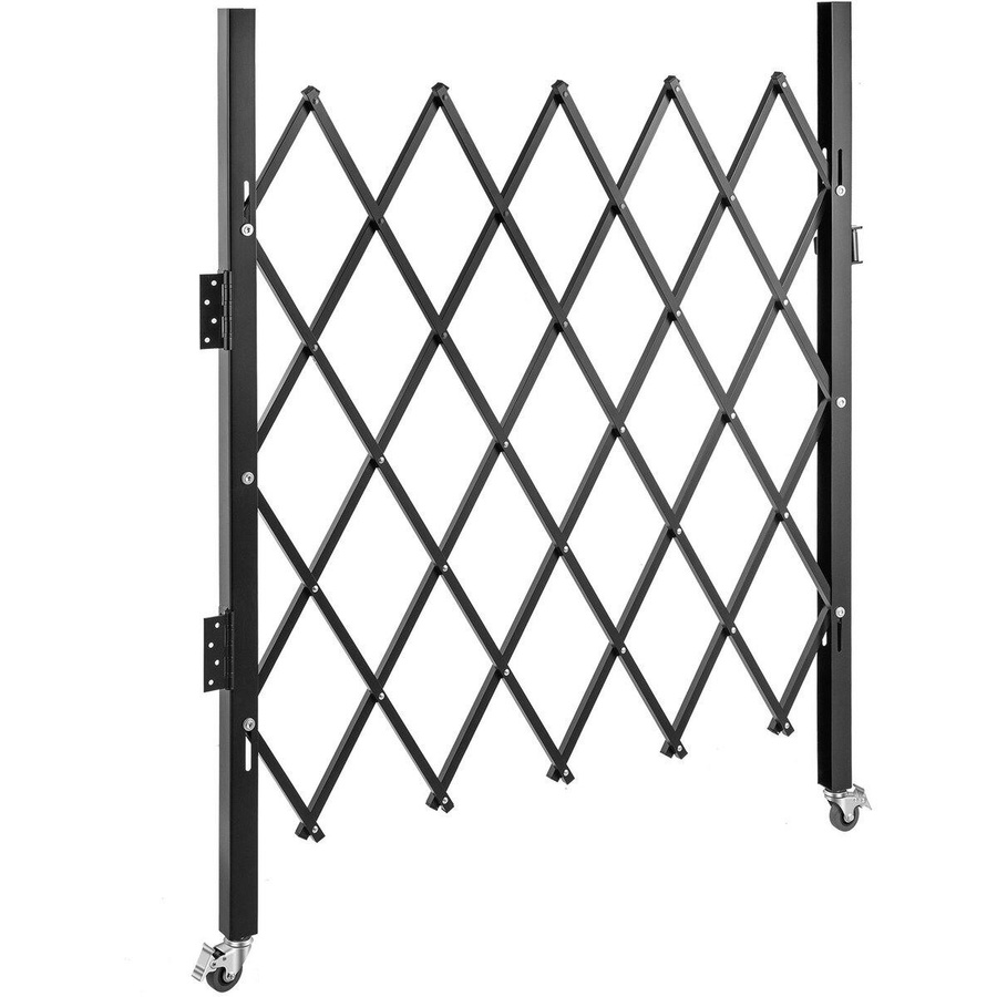 Faltbares Sicherheitstor aus Stahl als Akkordeon-Tür, B: 66 cm, H: 48 cm - Bild 3