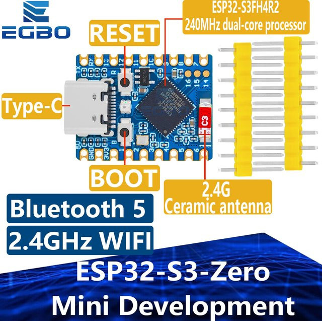 ESP32-S3-Zero Mini Entwicklungsboard mit WiFi und Bluetooth - Bild 1