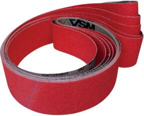 VSM Schleifgewebeband Keramik K80 Rot Breite: 5 cm, Länge: 350 cm - Bild 1