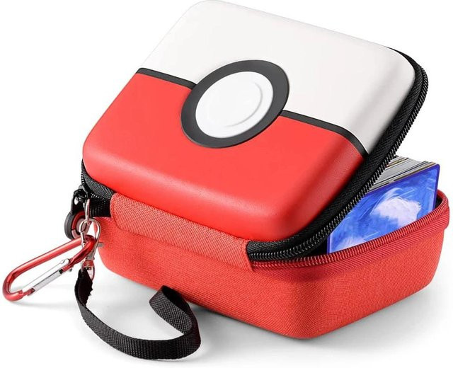 Yiran Bag Multifunktionale Outdoor-Aufbewahrungsbox mit Hartschale aus EVA für Spielkarten und Bluetooth-Kopfhörer, Rot - Bild 1