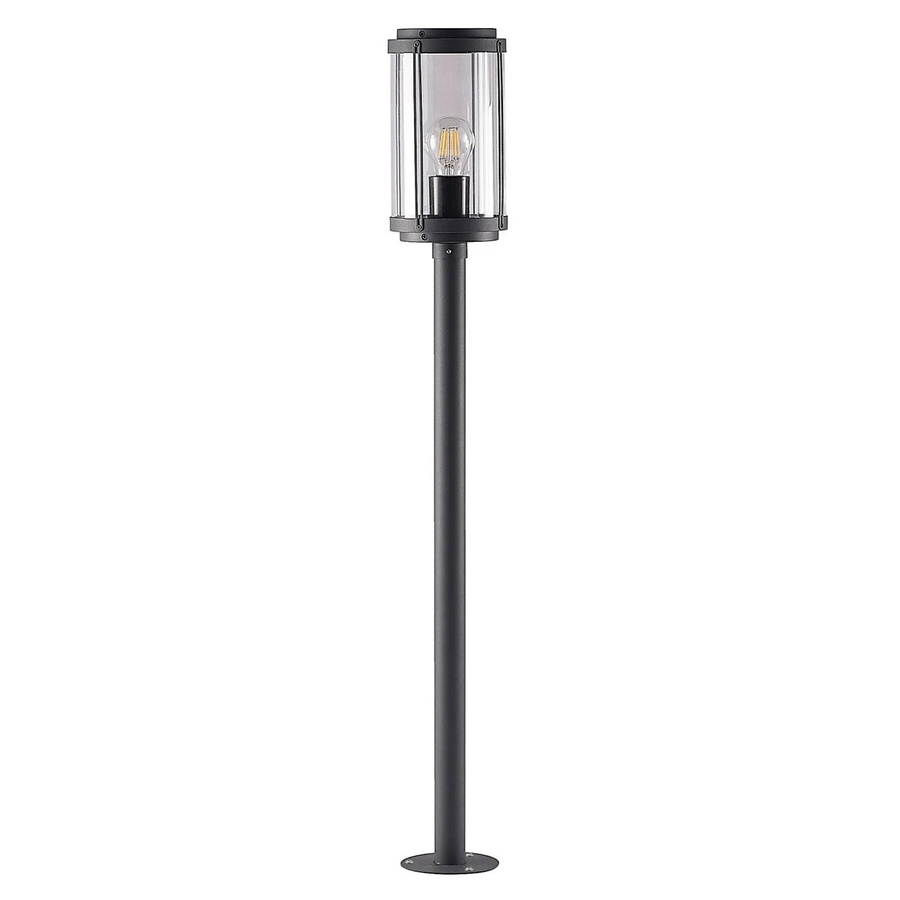 Lindby Außenleuchte Ojali Modern aus Aluminium in Schwarz, 1-flammig, E27, IP44 spritzwassergeschützt - Bild 2