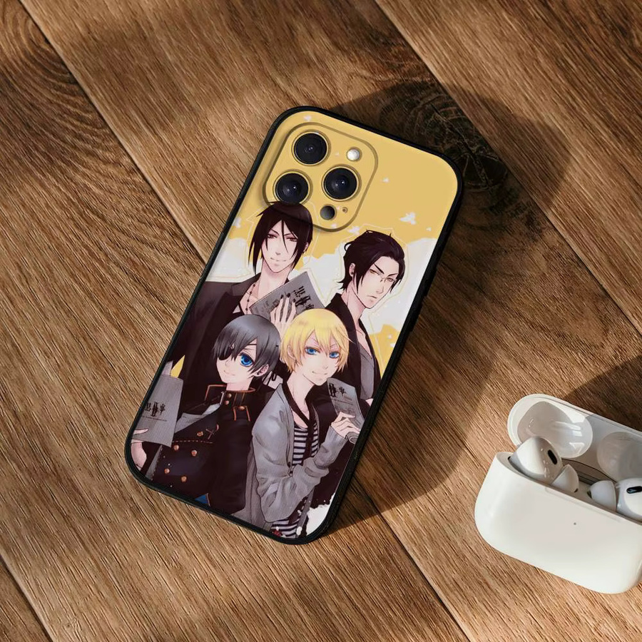 B-Black Butler Matte Silikon Handyhülle für iPhone Modelle in Multicolour - Bild 3