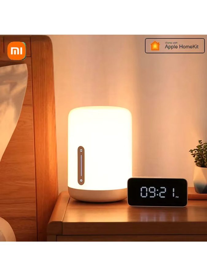 Xiaomi Mijia Nachttischlampe 2 intelligente LED Tischlampe mit RGB-Farben, 400 Lumen, Touch-Steuerung, Bluetooth, WLAN und Apple HomeKit Unterstützung, Weiß - Bild 7
