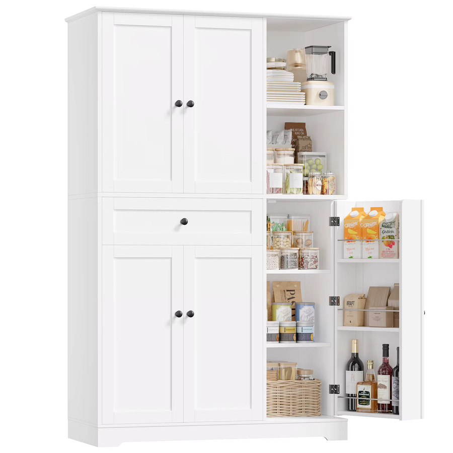 Getone Küchenbuffet moderner Vorratsschrank mit 5 Türen und 1 Schublade, B/T/H: 104 x 40 x 173 cm - Bild 3