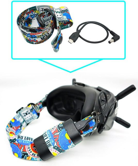 DJI Ersatz-Kopfband und Kopfriemen mit Schutzpolster für FPV Goggles V2, Multicolor - Bild 1