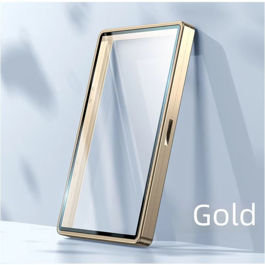 Doppelseitige Glaskarten-Schutzhülle mit Aluminiumrahmen in Transparent und Blau mit UV-Schutz und PSA/CGC-Kompatibilität - Bild 2