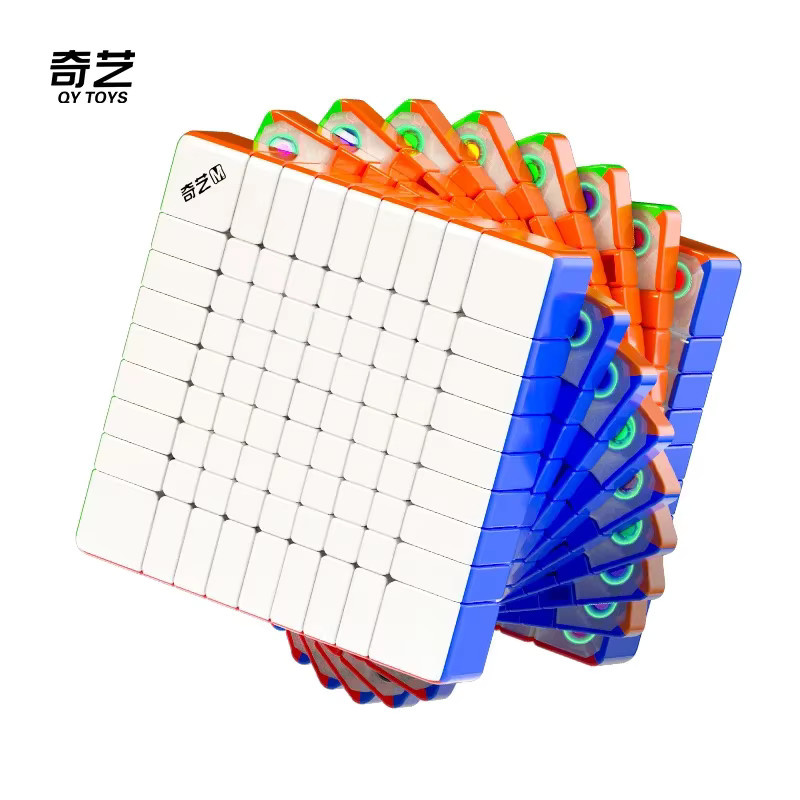 QiYi 9x9x9 Magnetischer Kugelkernmagnet Zauberwürfel, Stickerless, Bunt / Mehrfarbig - Bild 2