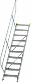 Günzburger MUNK Aluminium-Treppe mit 10 Stufen in Silber - Bild 1