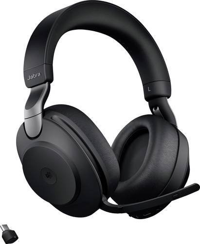 Jabra Evolve2 85 MS Over Ear Headset Bluetooth Stereo Schwarz mit Mikrofon-Rauschunterdrückung - Bild 1